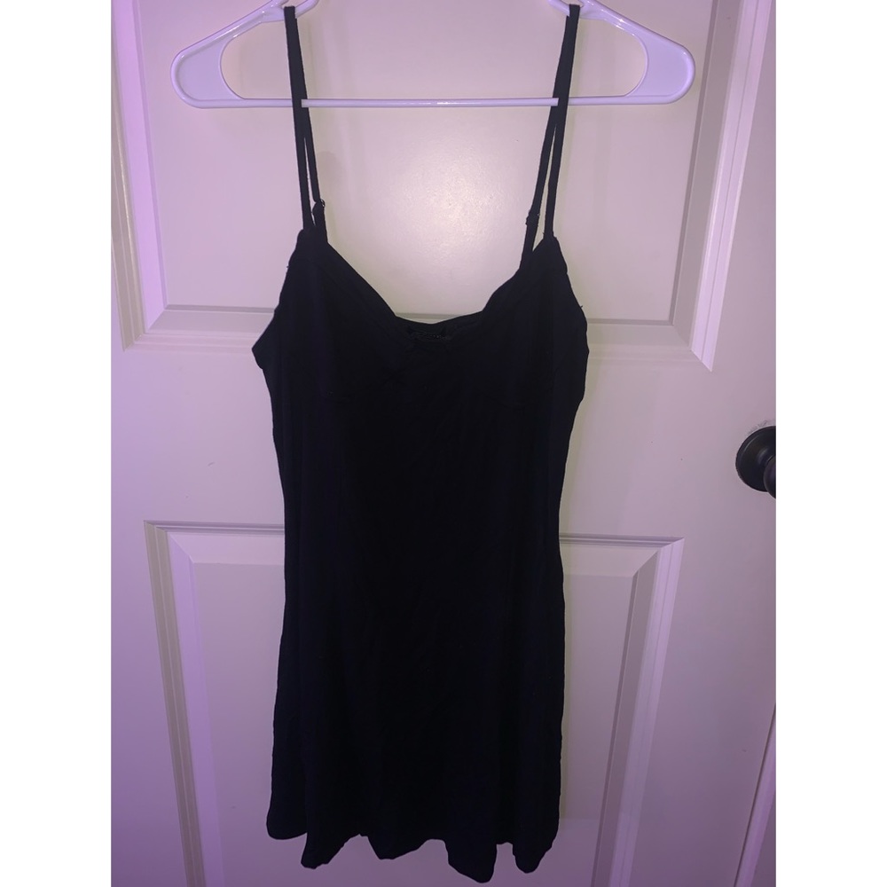 black cami minidress